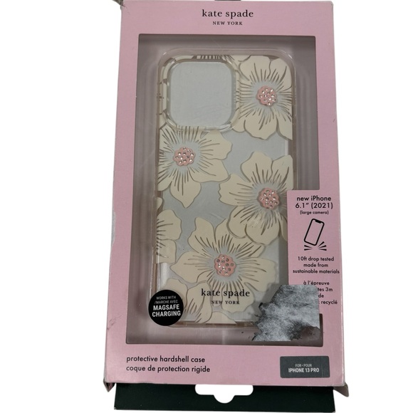 kate spade Other - Kate Spade Apple IPhone 6.1 2021 hard shell Phone Case MagSafe Charging Floral